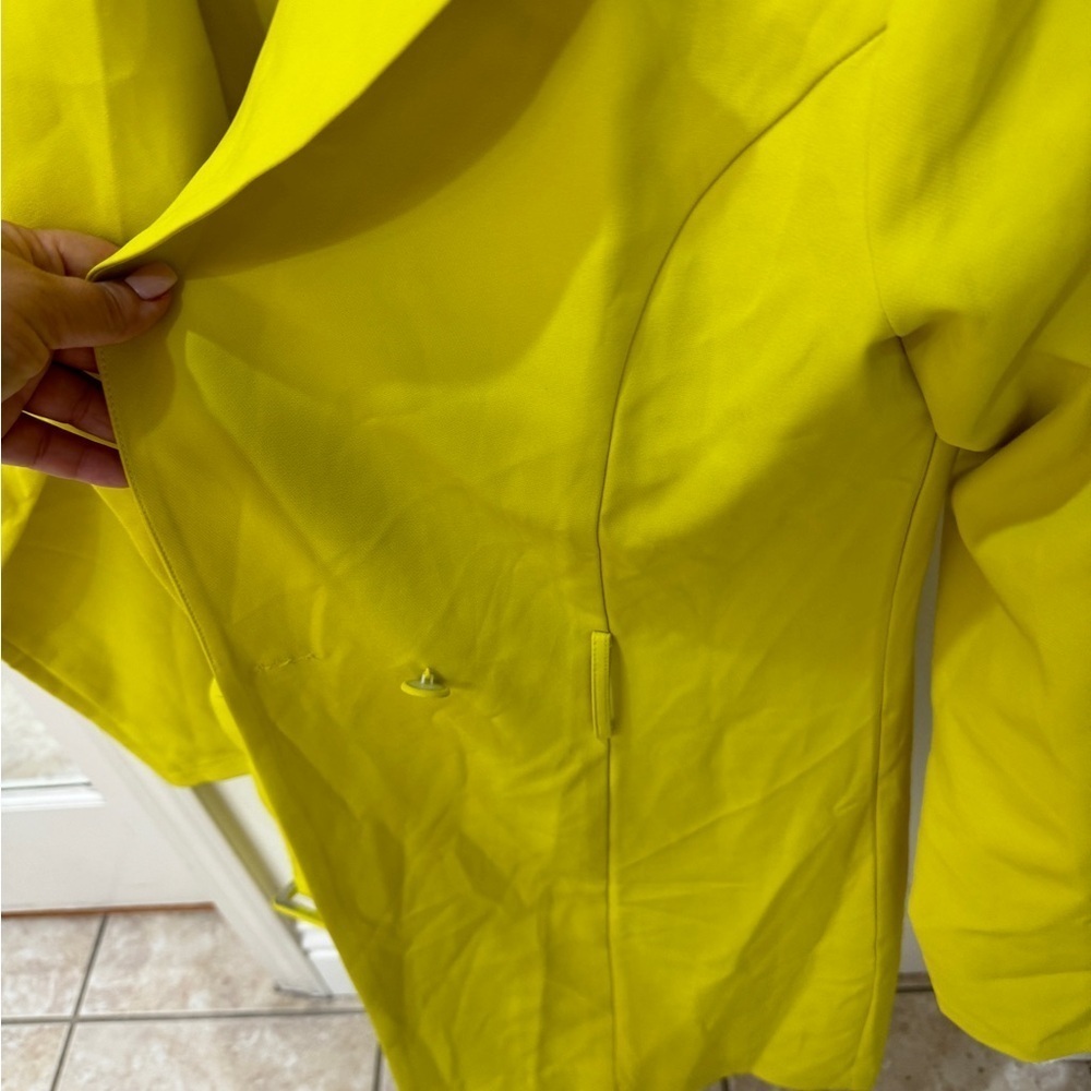 NEW Lime Green Lightweight Trench Style Jacket - Picture 7 of 11